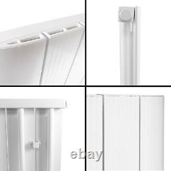 Horizontal Vertical Designer Aluminium Radiator Panel Central Heating White