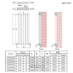 Horizontal/Vertical Designer Radiator Flat Panel Bathroom Central Heating UK Rad