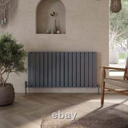 Horizontal Vertical Designer Radiator Flat Panel Central Heating White Grey