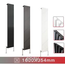 Horizontal Vertical Designer Radiator Oval Column Central Heating Rads Valves