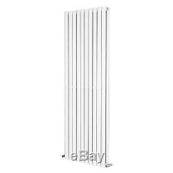 Horizontal Vertical Gloss White Designer Oval Column Radiator Central Heating