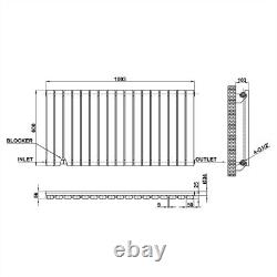 Horizontal Vertical Oval Column Radiator Central Heating With Free Valves