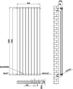 Horizontal Vertical Radiator Flat Panel Central Heating Anthracite White