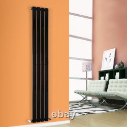 Horizontal Vertical Radiator Flat Panel Oval Column Central Heating Rads Black