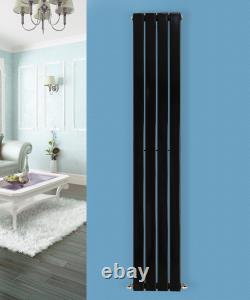 Horizontal Vertical Radiator Flat Panel Oval Column Central Heating Rads Black