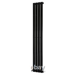 Horizontal Vertical Radiator Flat Panel Oval Column Central Heating Rads Black