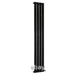 Horizontal Vertical Radiator Flat Panel Oval Column Central Heating Rads Black