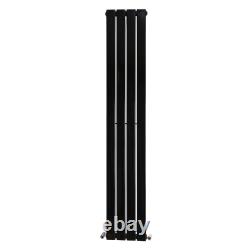 Horizontal Vertical Radiator Flat Panel Oval Column Central Heating Rads Black