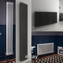 Horizontal Vertical Traditional Radiator Column Central Heating White Anthracite