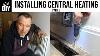 How To Install Central Heating System Part 2 Lock Shields And Feed Pipe Diy Vlog 11