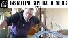How To Install Central Heating System Part 3 Running Pipes Under The Floorboards Diy Vlog 12