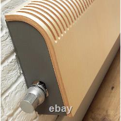 Jaga Knockonwood Horizontal Radiator Wooden Cased Beech Effect 1000x300mm