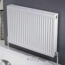 K-RAD Compact Radiator White Type 22 600mm Range Central Heating Twin Pack