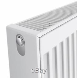 K-RAD Compact Radiator White Type 22 600mm Range Central Heating Twin Pack