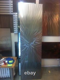 Linished centrum designer radiator 500/1800 vertical Stainless Steel