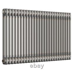 Lux Heat Horizontal Bare Metal Lacquer Column Radiator
