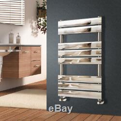 Luxury Designer Flat Panel Heated Bathroom Towel Rail Radiator Warmer Chrome