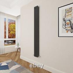 Matt Black Traditional 2 3 Column Radiator Vertical Horizontal Rads