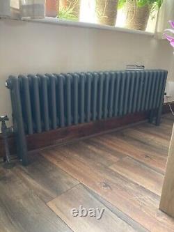 Milano Windsor Horizontal Triple Column Traditional Cast Iron Style Radiator