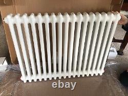 Milano Windsor White Traditional Horizontal Double Column Radiator 785 x 600