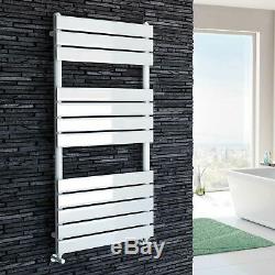 Modern Bathroom White Central Heated Towel Rails Vertical Flat Panel Radiators