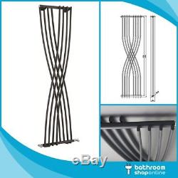 Modern Designer Anthracite Column Radiators Vertical Central Heating Panel