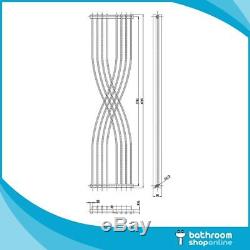 Modern Designer Anthracite Column Radiators Vertical Central Heating Panel