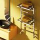 Modern Designer Chrome Straight Square Heated Towel Rail Bathroom Radiator Reina