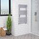 Modern Designer Flat Panel Chrome Heated Bathroom Toilet Towel Rail Radiator