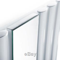 Modern Designer Vertical Oval Column White Central Heating Radiator with Mirror