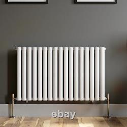 Modern Horizontal 600x1020mm Radiator Heater Single Panel Oval Tube Column White