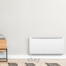 Mylek Panel Heater Ceramic Radiator Eco Thermostat Electric Timer Wall Mount 2kW