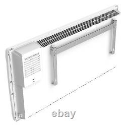 Mylek Panel Heater Ceramic Radiator Eco Thermostat Electric Timer Wall Mount 2kW