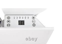 Mylek Slim Electric Panel Heater Radiator Wall Mounted Bathroom Timer Thermostat