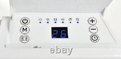 Mylek Slim Electric Panel Heater Radiator Wall Mounted Bathroom Timer Thermostat