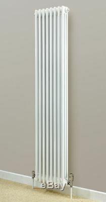 NEW! Korona 3 Column White Vertical, Central Heating Radiators (4 Sizes)