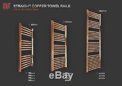 NEW! Stunning Designer Copper Heated Towel Ladder Rails Radiators (12 Sizes)