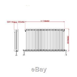 New Traditional Column Radiator Horizontal Cast Iron Style Central Heating 600mm