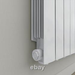 Oil Filled Electric Radiator Thermostatic Wall Mounted Heater 577x699mm 1200W