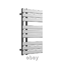 Open Flat Chrome Towel Radiator