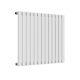 Oval White Horizontal Radiator