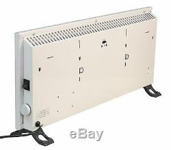 Prem-I-Air Slimline Panel Wall Floor 800W White Convector Heater Radiator #1526