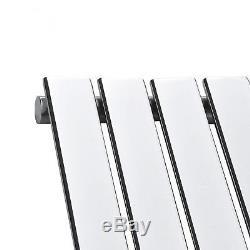 Quebec Chrome 1600x300 Vertical Flat Panel Designer Radiator Central Heating