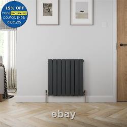 RadiLux Designer Radiator Horizontal Double Flat Panel Rad Anthracite 600x608mm