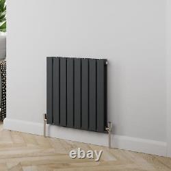 RadiLux Designer Radiator Horizontal Double Flat Panel Rad Anthracite 600x608mm