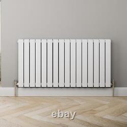 RadiLux Designer Radiator Horizontal Double Flat Panel Rad White 600x1216mm