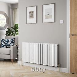 RadiLux Designer Radiator Horizontal Double Flat Panel Rad White 600x1216mm