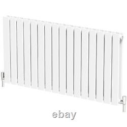 RadiLux Designer Radiator Horizontal Double Flat Panel Rad White 600x1216mm