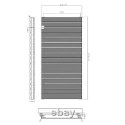 RadiLux Designer Radiator Horizontal Double Flat Panel Rad White 600x1216mm