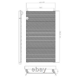 RadiLux Designer Radiator Horizontal Single Flat Panel Rad White 600x1064mm